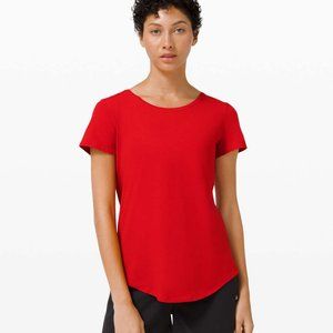 Lululemon Love Tee Short Sleeve Crew - DARK RED